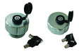 Open Vent Top Lock Fill Cap with Female Adaptor, Key Configuration 4