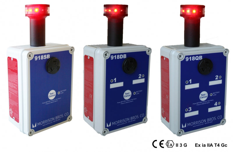 Single Channel Tank Alarm Box, Battery Powered, with Rotating Beacon