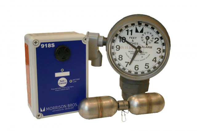 Clock Gauge Less Alarm Box, Female Threads, w/Drop Tube Float, EVR Approved