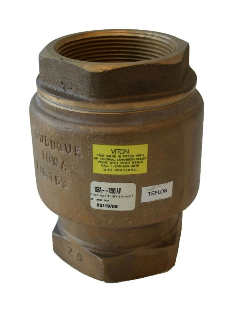Morrison Bros. 158A Series 3/4 in. NPT Brass Vertical Check and Back Pressure Valve