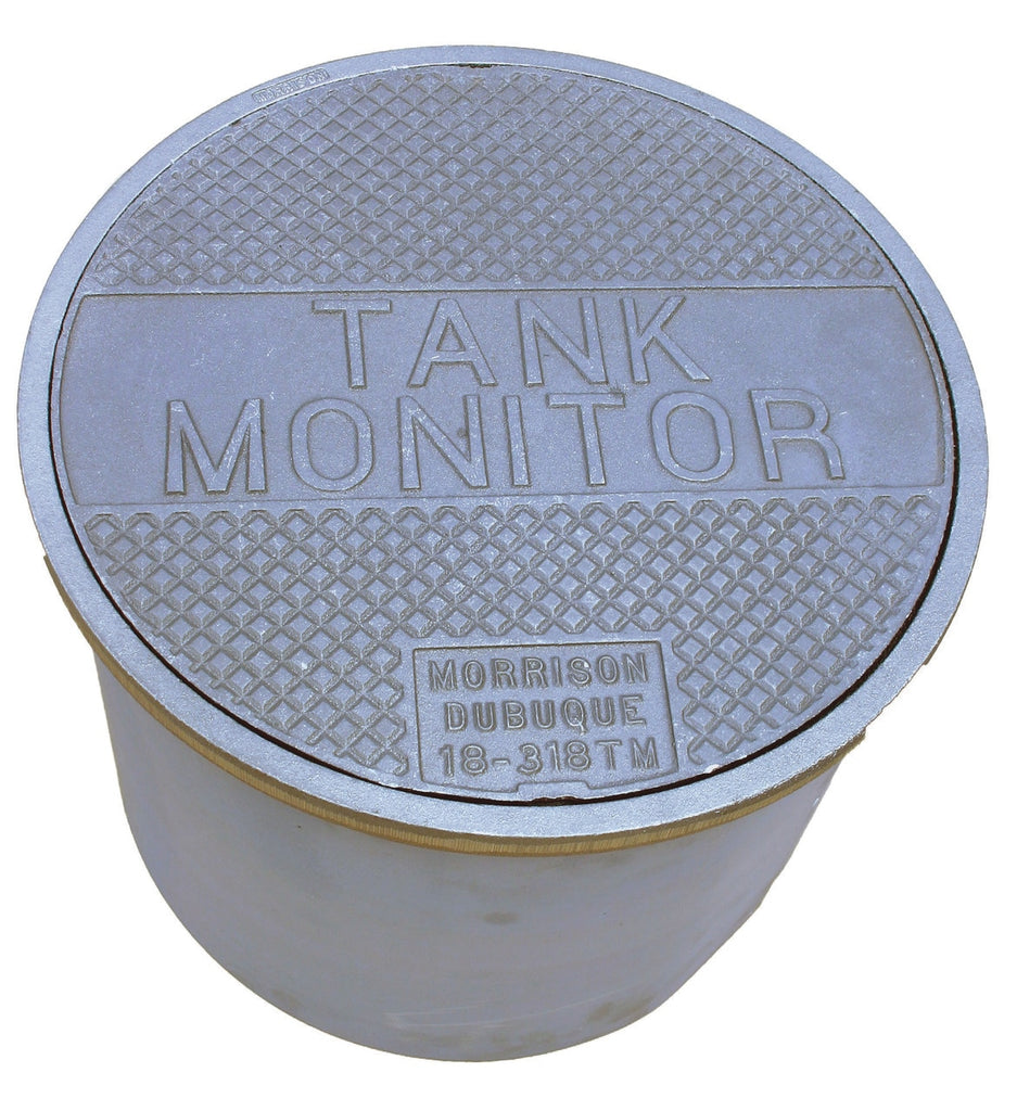 Morrison Bros. 18 in. 318 Series Manhole w/ "TANK MONITOR" on Cover & 12 in. Skirt