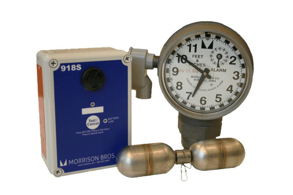 Morrison Bros. 918 Series 2 in. Male NPT Clock Gauge Alarm w/ Standard Float - Feet & Inches